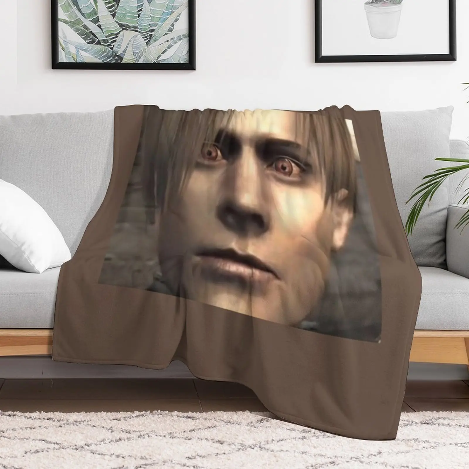 Романтическое изображение Леона Кеннеди очень хорошее одеяло