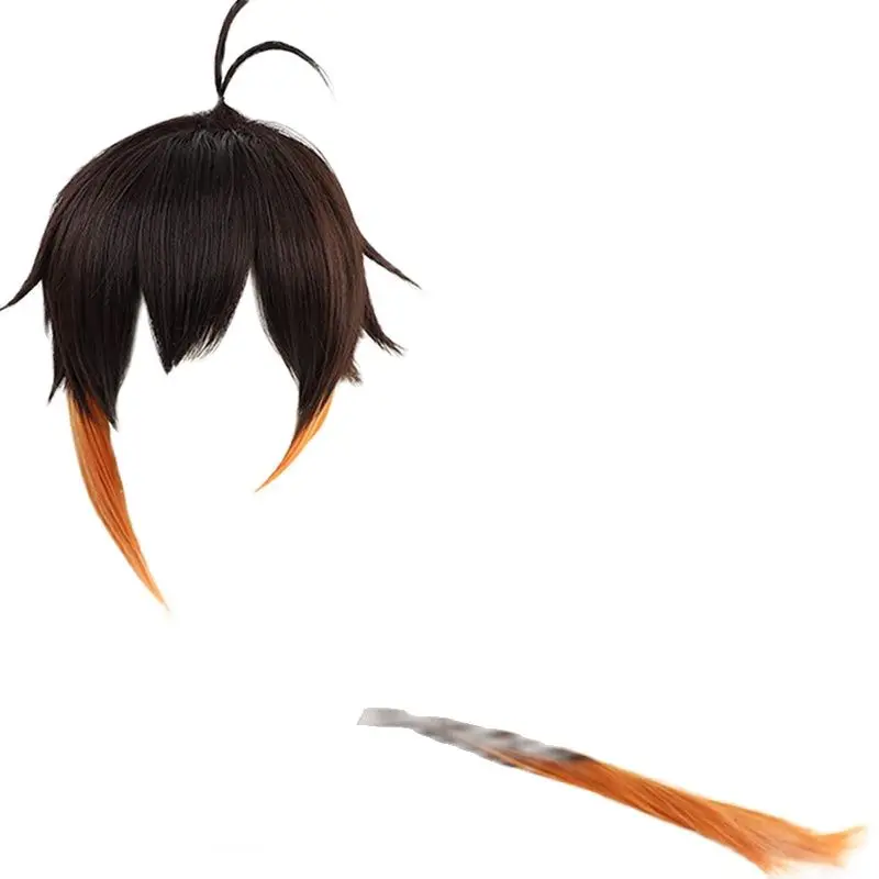 

Wig Tie Long Ponytail Gradient COS Anime Wig Halloween Birthday Party Role-playing Props Synthetic Heat-resistant Wig