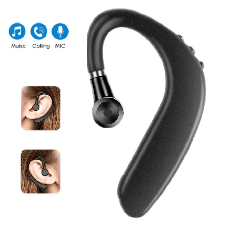 

Wireless Earphones with Microphone for All Smartphones, Hands-free Sports Headphones with Bluetooth Connection and Microphone