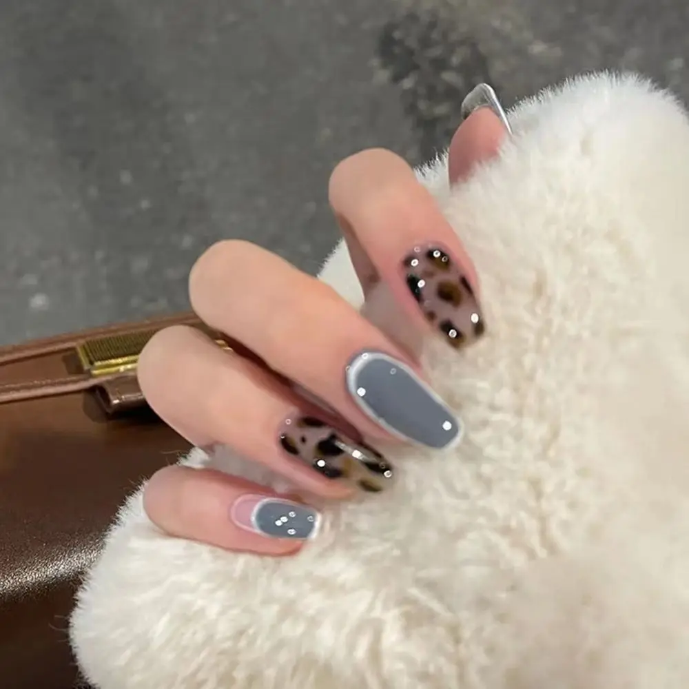 

24pcs/Box Ballerina Artificial Detachable Manicure Tool Glitter Coffin False Nails Nail Tips Fake Nails Wearable