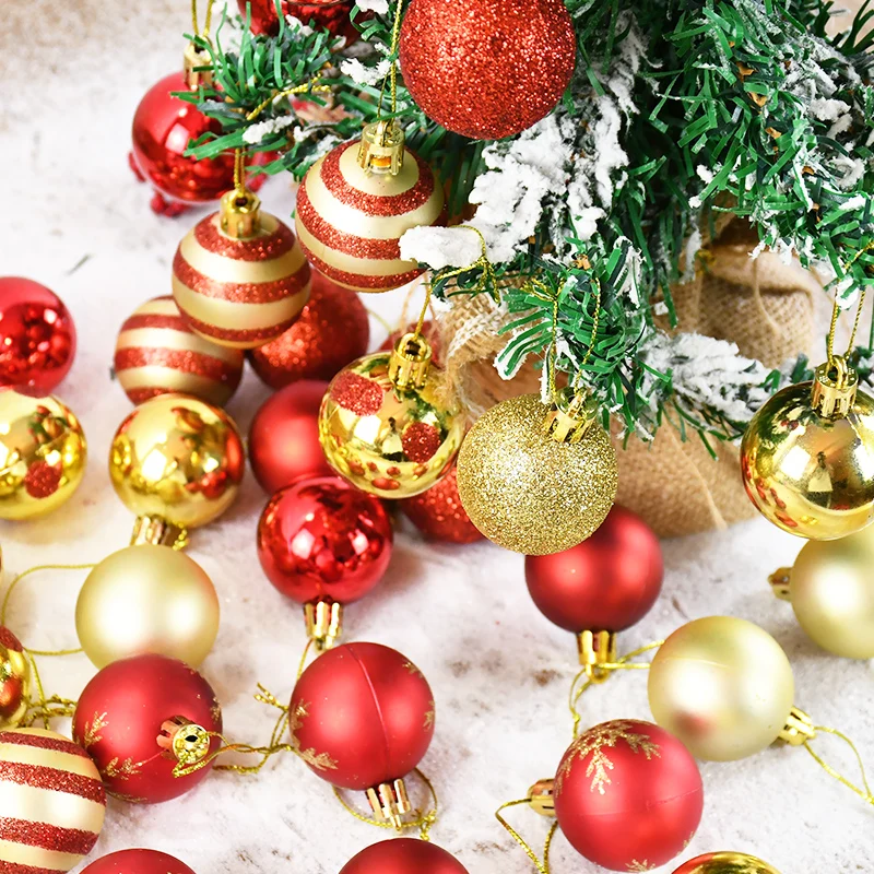 50 шт./кор. елочные украшения шары безделушка рождественский подвесной шар