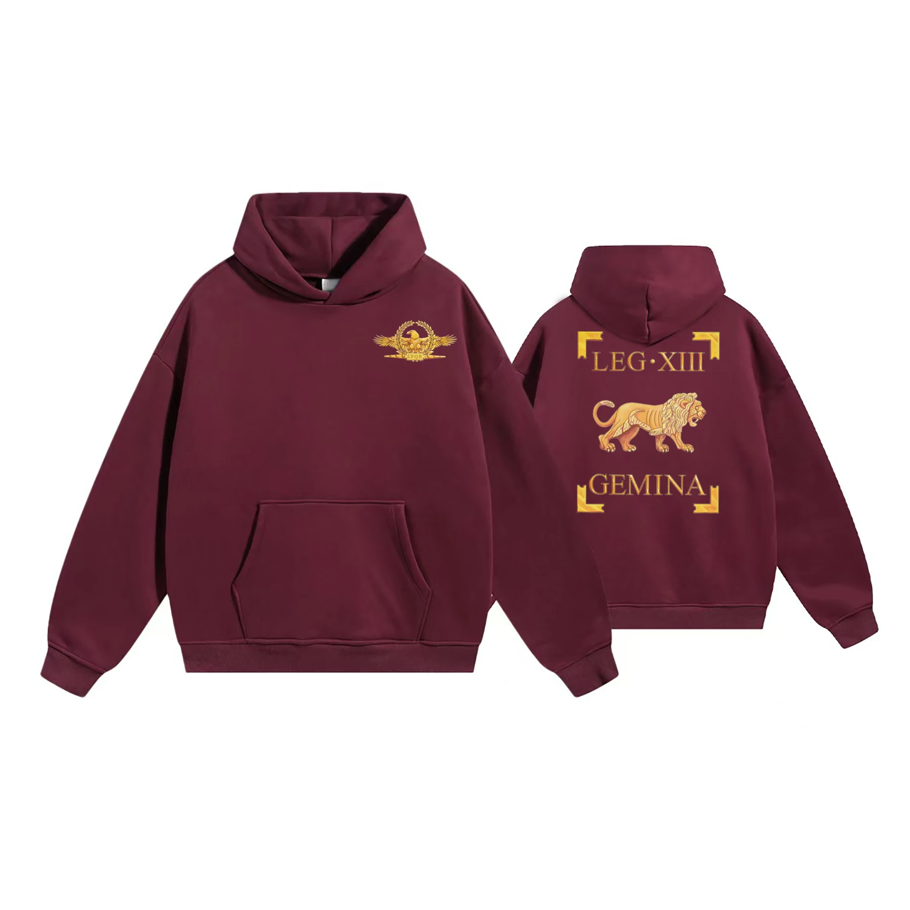 Legio XIII Gemina Lion символ Vexillum 13st Roman Legion пуловер с капюшоном новая удобная