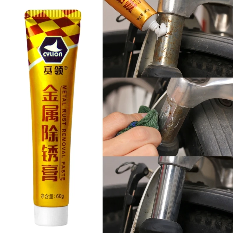 

60g Metal Rust Remover For Aluminum-Alloy/Iron/Stainless Steel Professional Bike Frame/Fork Polishing Paste Rust Cleaner