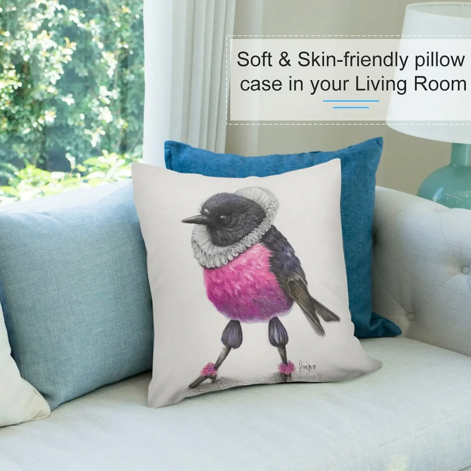 Розовая декоративная подушка Jacobean диванные подушки рождественская для дома