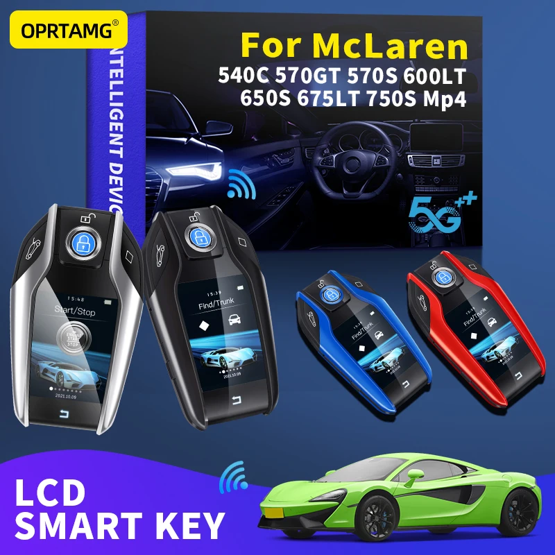 

OPRTAMG Modified Car Smart LCD Key Remote smart key For McLaren 540C 570GT 570S 600LT 650S 675LT 750S Mp4 2013 2014 2015 2022