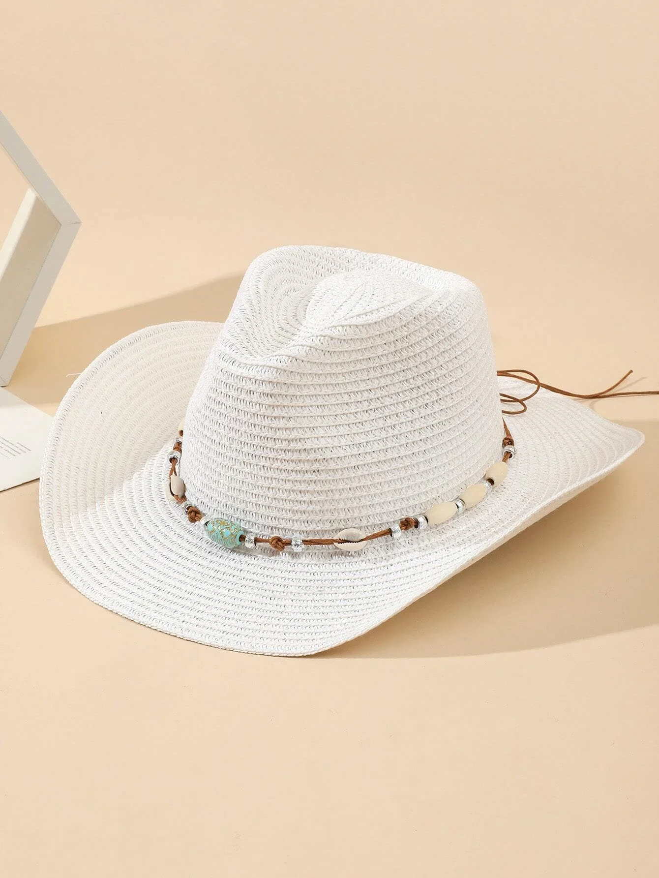 

Hats gorras sombreros capshat Shell Decor Straw Hat beach