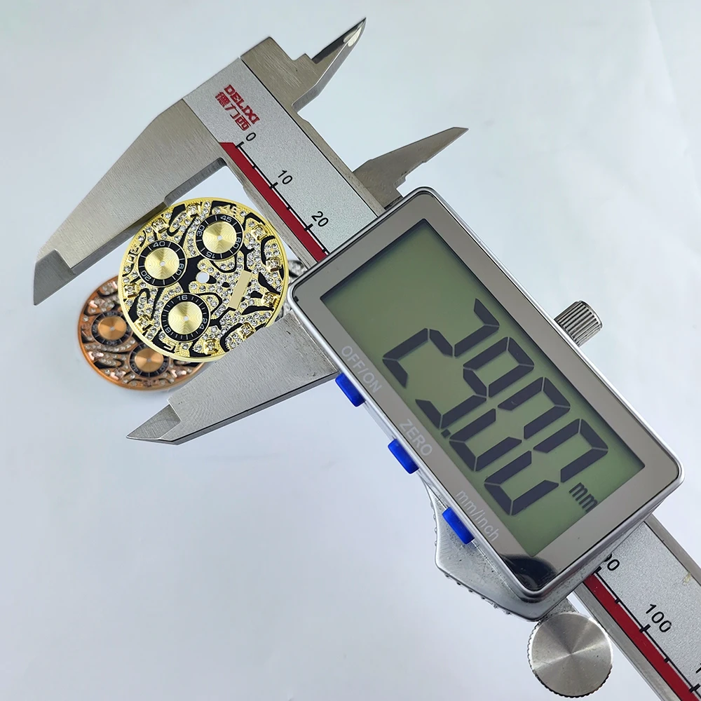 Циферблат 29 мм с логотипом Тигр роскошные часы алмазным циферблатом аксессуары