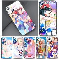 japanese anime pok%c3%a9mon pikachu phone case for iphone 11 12 13 mini 14 pro max 11 pro xs max x xr plus 7 8 se silicone cover