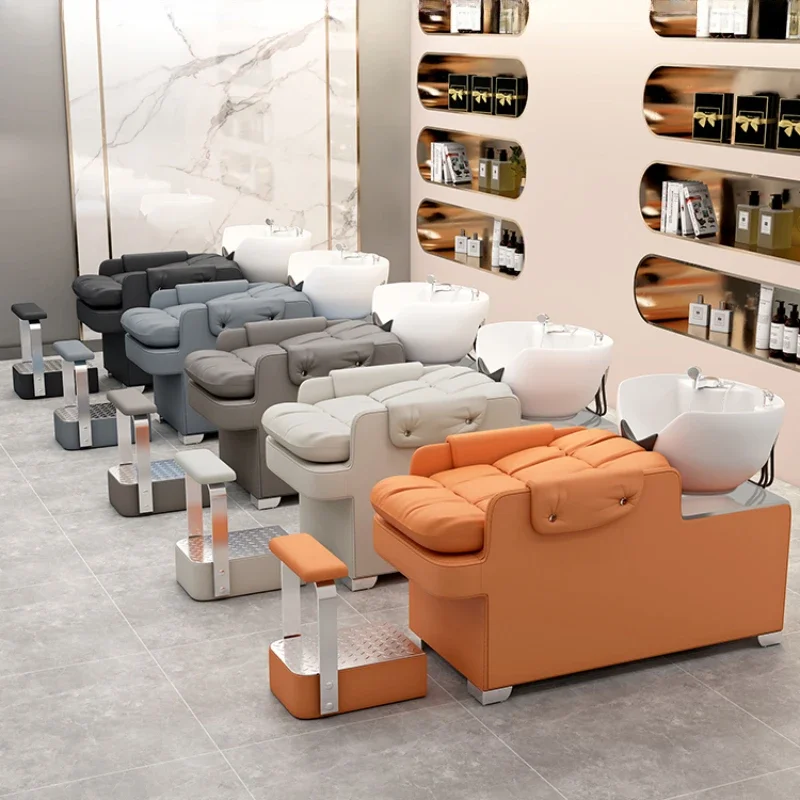 Кресло умывальник белый стильный аксессуар для мытья волос кресло мебель салона