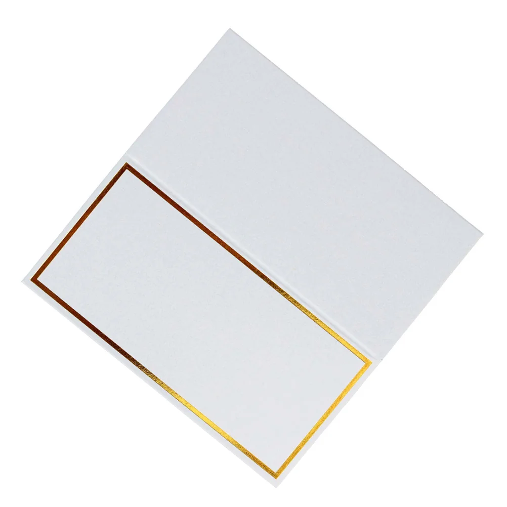 

Place Weddingname Table Party Paper Thank You Seating Tags Gold White