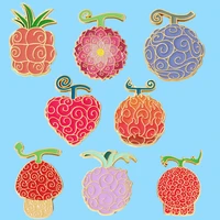 ad2112 cute fruit enamel pins collections cartoon anime jewelry brooches denim shirt collar badge lapel pins friends gifts