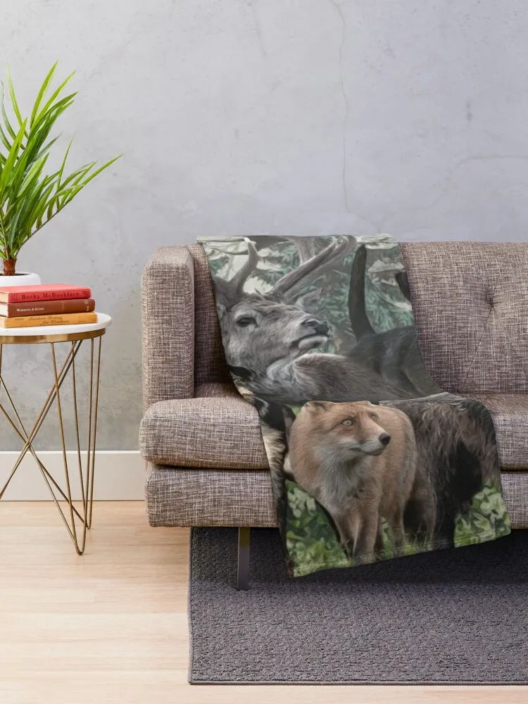 Одеяло Jagdterrier для детей покрывало с изображением зверя и силы Brute диваном
