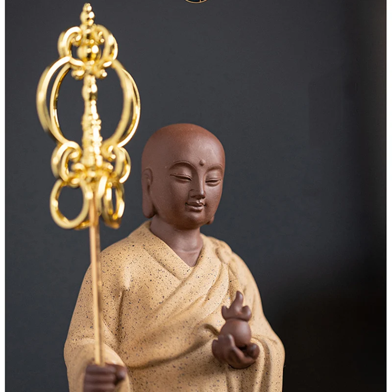 Керамическая статуэтка Ksitigarbha King фарфоровая Художественная Скульптура