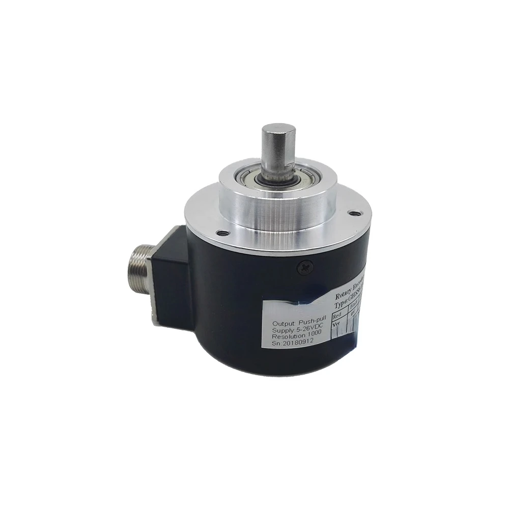 

58mm Outer 10mm Solid Shaft 1000ppr Push-pull Output Optical Incremental Rotary Encoder