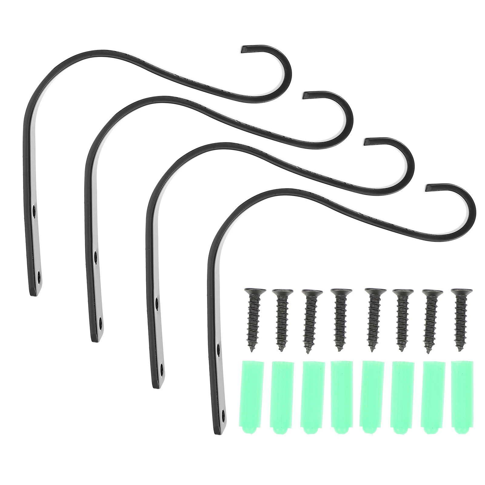 

4 комплекта подвесной кронштейн для корзины цветов настенный держатель для сада Железный крючок