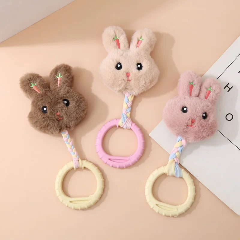 

New Pet Dog Cat Sounding Toy TPR Rubber Bite-Resistant Cleaning Teeth Plush Rabbit Love toy nteractive outdoor pet supplies