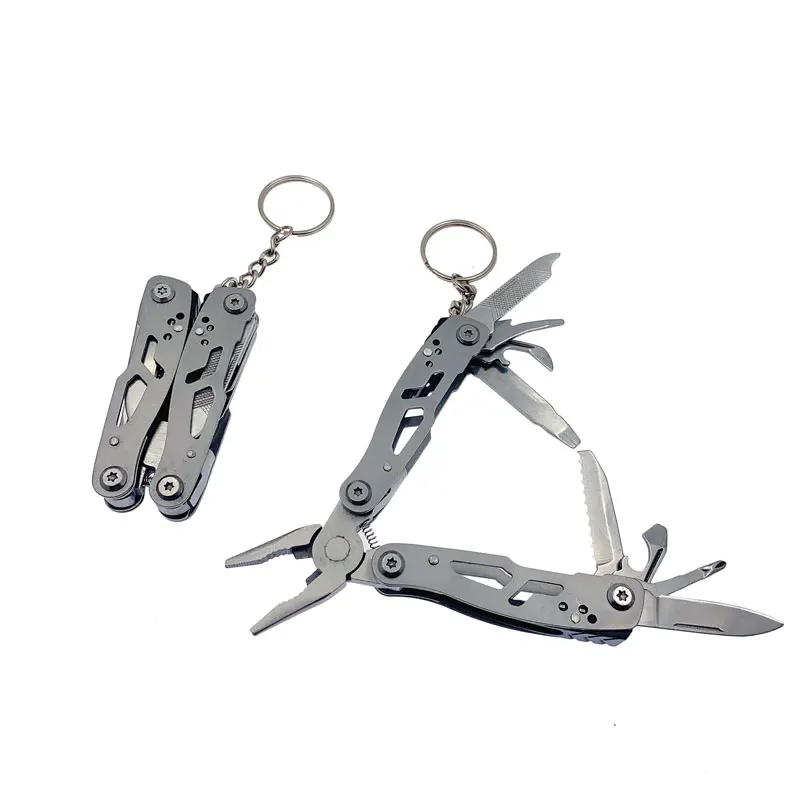 

9 In 1 420 Stainless Steel Pliers Outdoor Camping Portable Mini Knife with Bottle Opener Wrench Wire Cutter Multitool Pliers