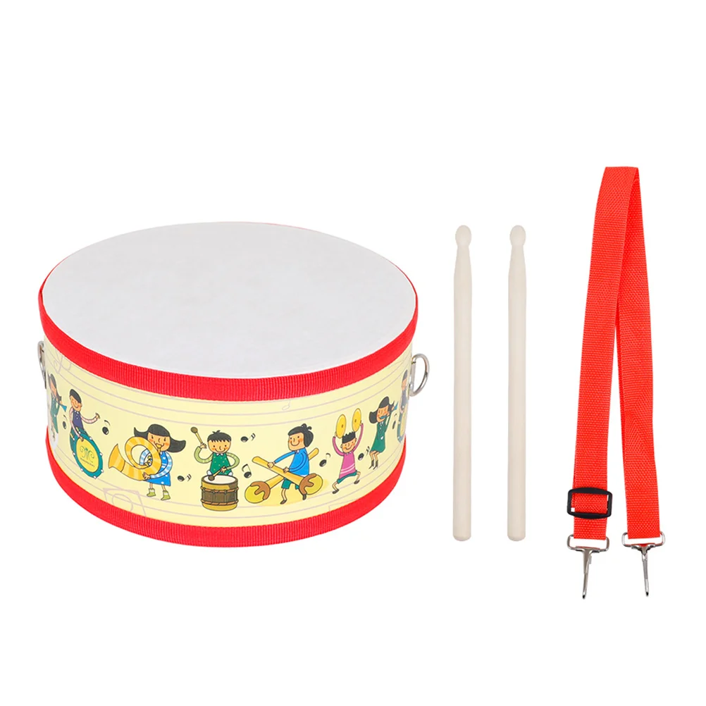 

Drum Toy Kids Snaresettoys Marching Toddler Baby Wooden Children Percussion Musical Kit Early Tambourines Childstudent Strap