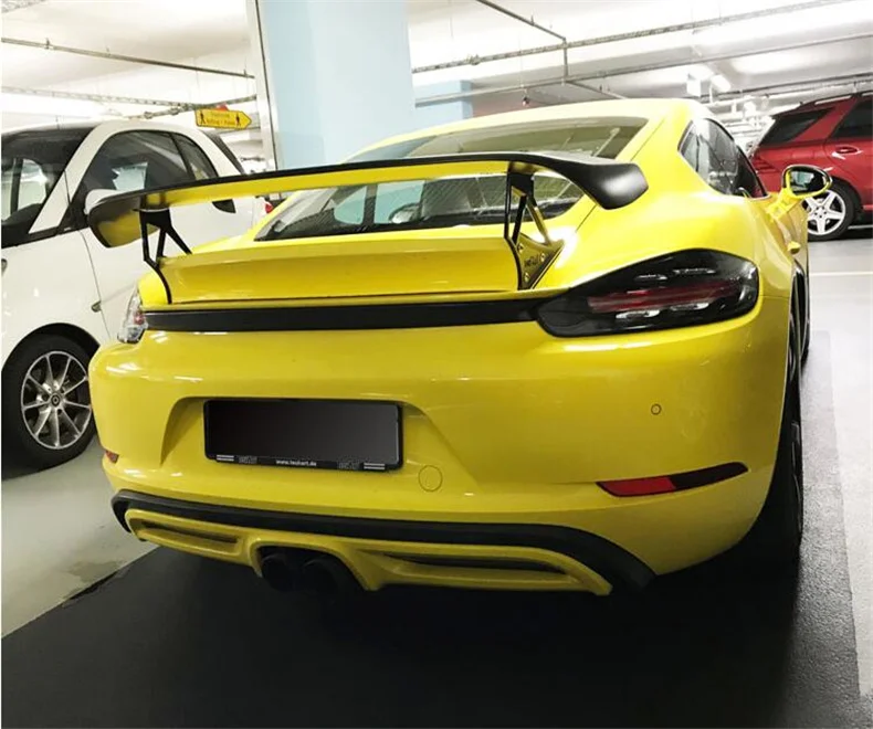 Спойлер для Porsche 718 Cayman Boxster 2016 2017 2018 2019 2020 2021 2022 Высокое качество FRP праймер крыла
