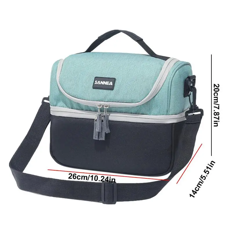 Insulated Cooler Bag 7L Large Adjustable Reasonable PEVA Double Layer Handheld Oxford Cloth Lunch Box For Kids And Children images - 6