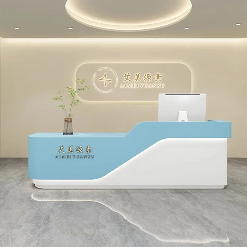 Минималистичный мебельный магазин стойка парикмахерская красоты продуктовый