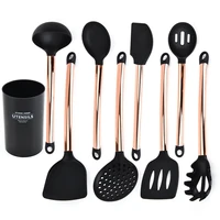 silicone cooking utensils set non stick spatula shovel pala cooking toolst accessories kit de concina cuisine cozinha espatula