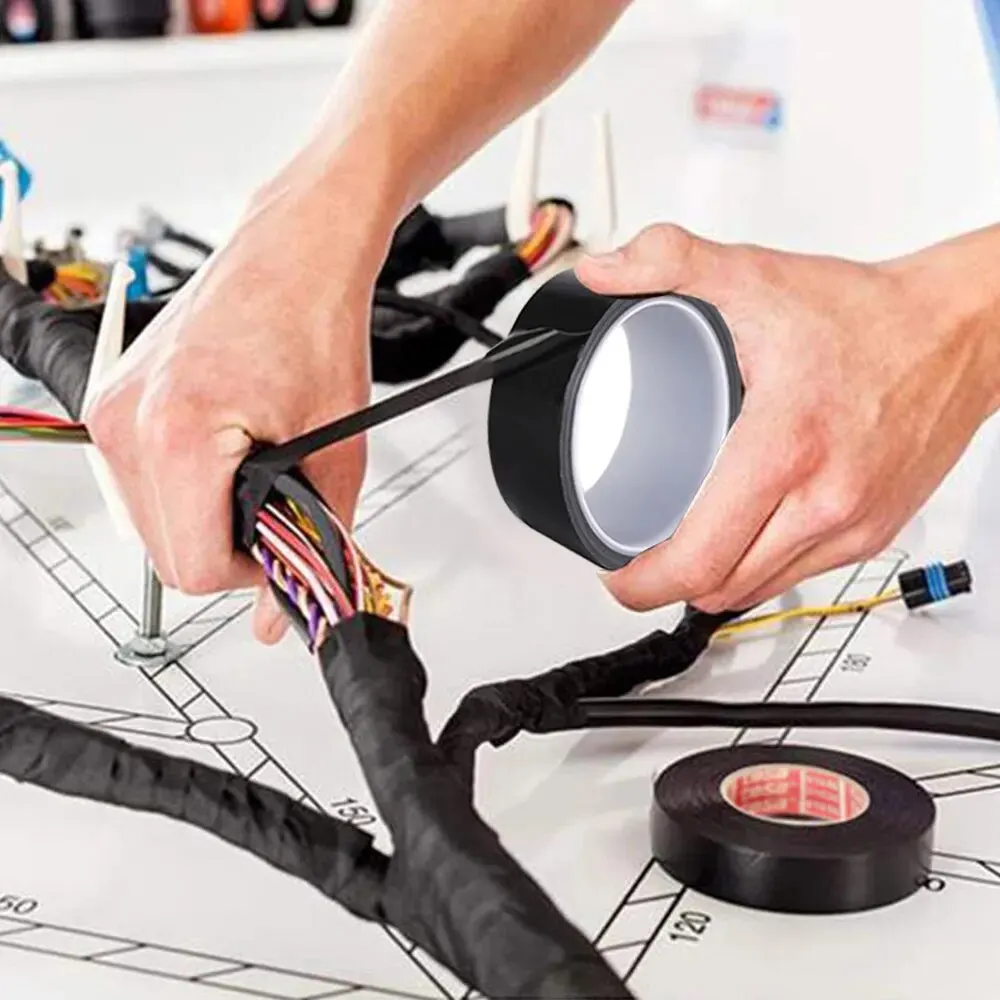 50 М Черная Изоляционная Лента С Каптоном Устойчивая К Высокому Напряжению