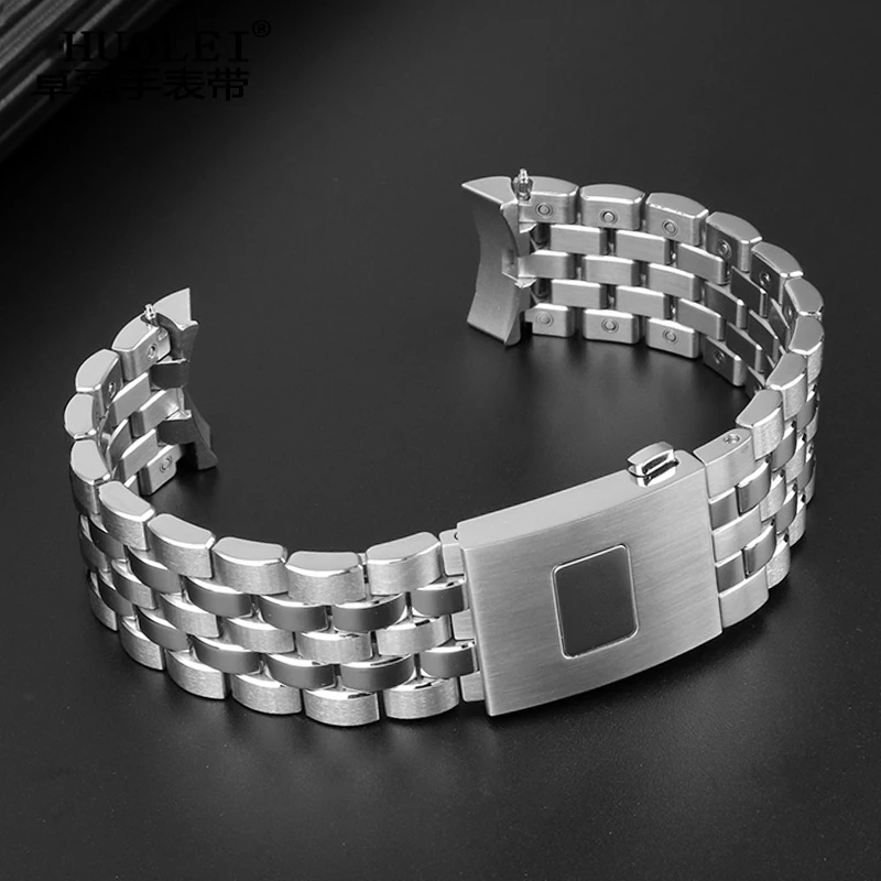 20mm 21mm Solid Stainless Steel Metal Watch Strap For IWC Pilot Mark 17 18 Little Prince IW377717 Men Watch Band Bracelet