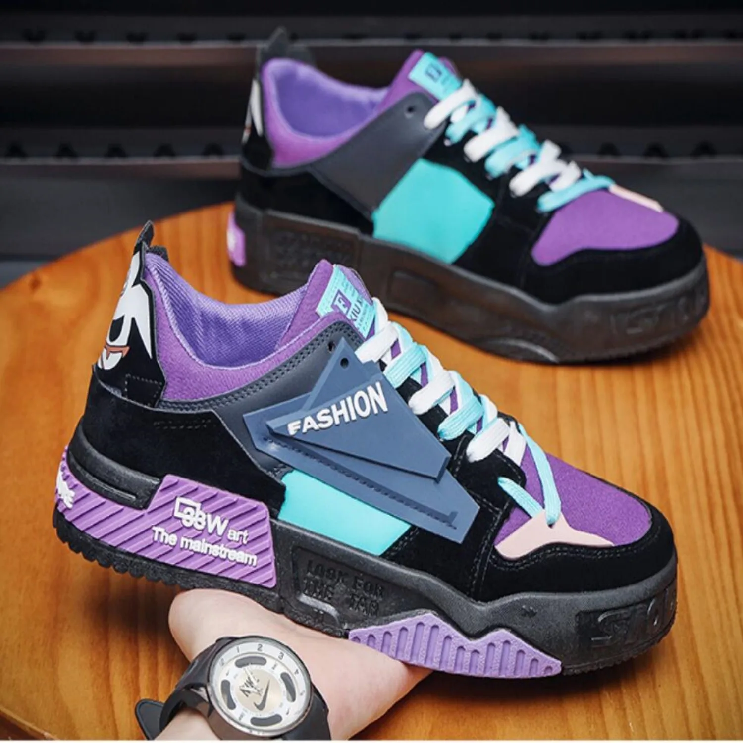 Мужские Нескользящие кроссовки в стиле хип-хоп