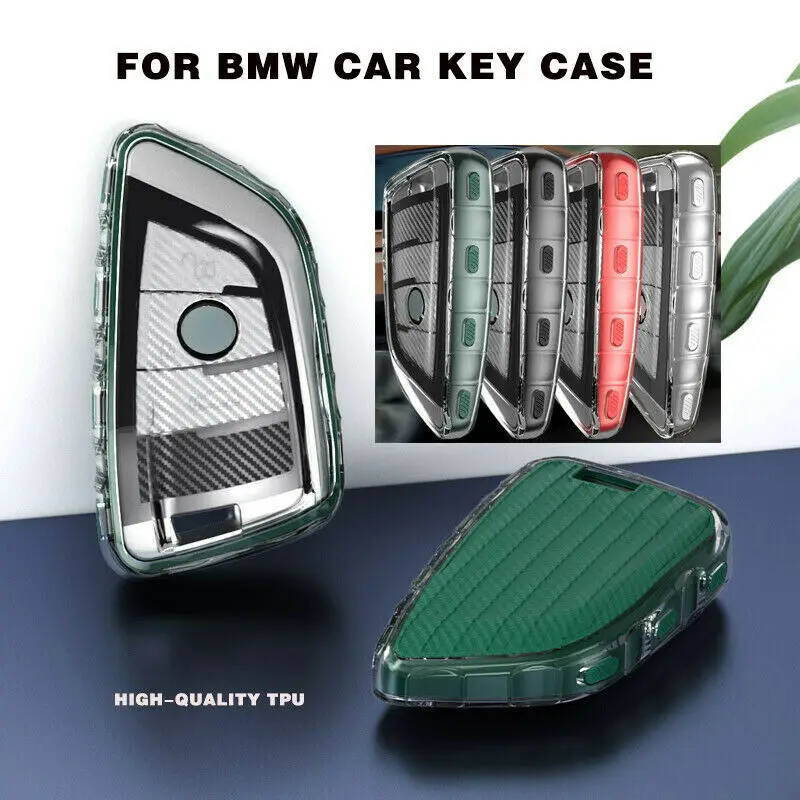 

Car Key Fob Cover Case Holder Shell Protector for BMW X1 X3 X5 X6 X7 1 3 5 6 7 Series G20 G30 G11 F15 F16 G01 G02 F48 Keychains