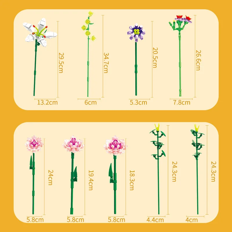 Букет из строительных блоков Kannai Подарочная коробка на день матери сборная