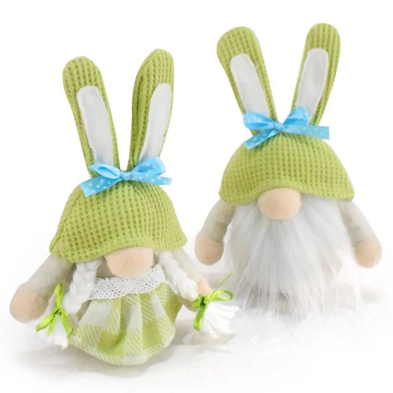 Гномы плюшевый пасхальный декор ручная работа плетение Безликий кулон орнамент