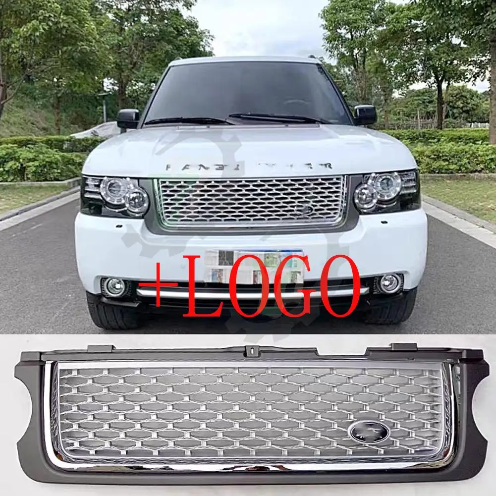 

Для Land Rover Range Rover Vogue L322 2010 2011 2012 автомобильный аксессуар передний бампер решетка Центральная панель Стайлинг верхний гриль L 322