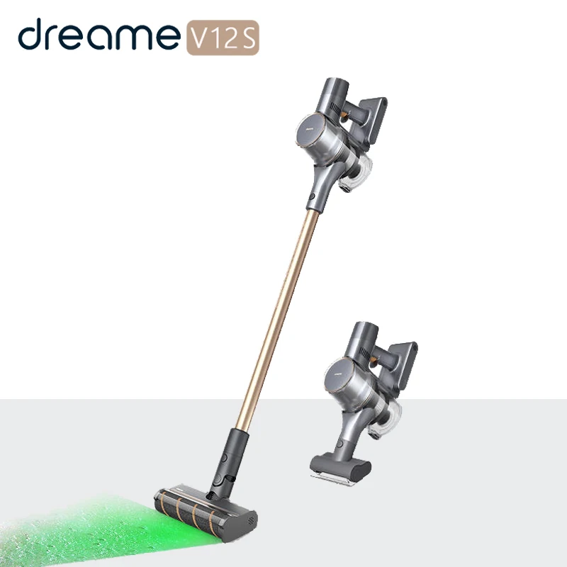 

Оригинальный беспроводной пылесос Dreame V12S, зеленая фотография пыли, мощный всасывающий аккумулятор 185AW, супер Чистая мощность