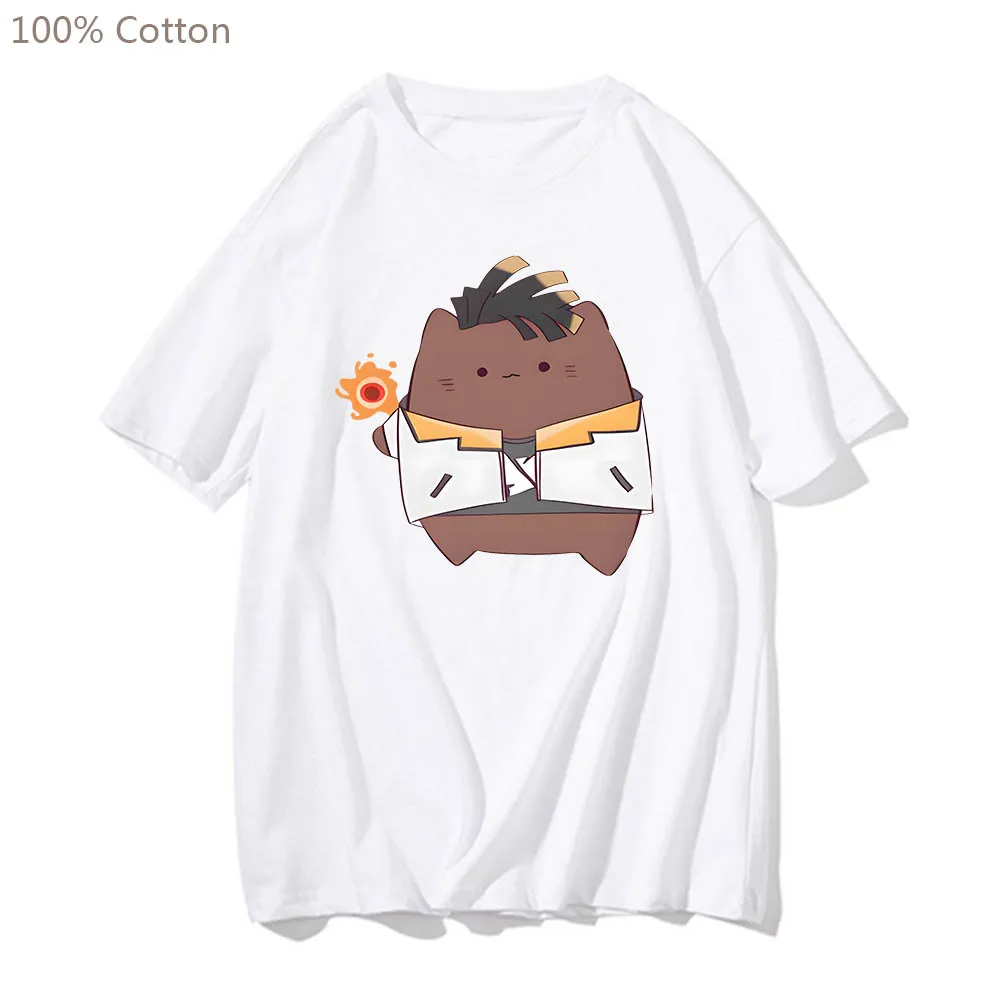 

Hot VALORANT Kawaii/Cute Anime T-shirts Short Sleeve Manga Tshirt 100% Cotton Harajuku Tee-shirt Funko Pop Men/women T-shirt