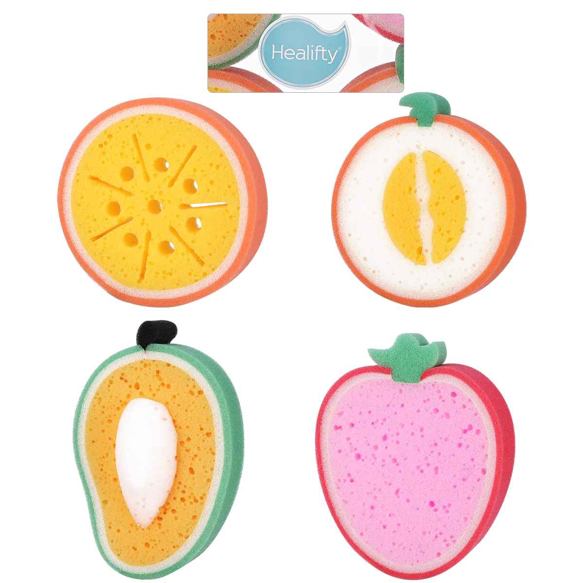4 шт. губка для ванны в форме фруктов губки скрубберы инструменты купания детей