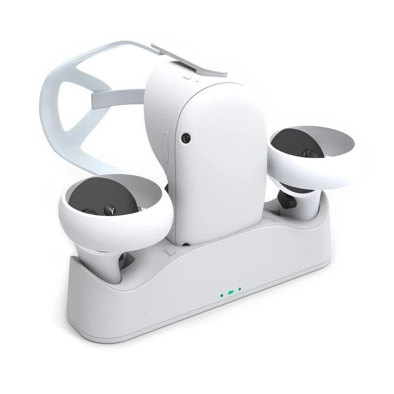 

Magnetic Charging Dock Charger Holder Base with Indicator Compatible with Oculus Quest 2 VR Headset & Touch Controllers