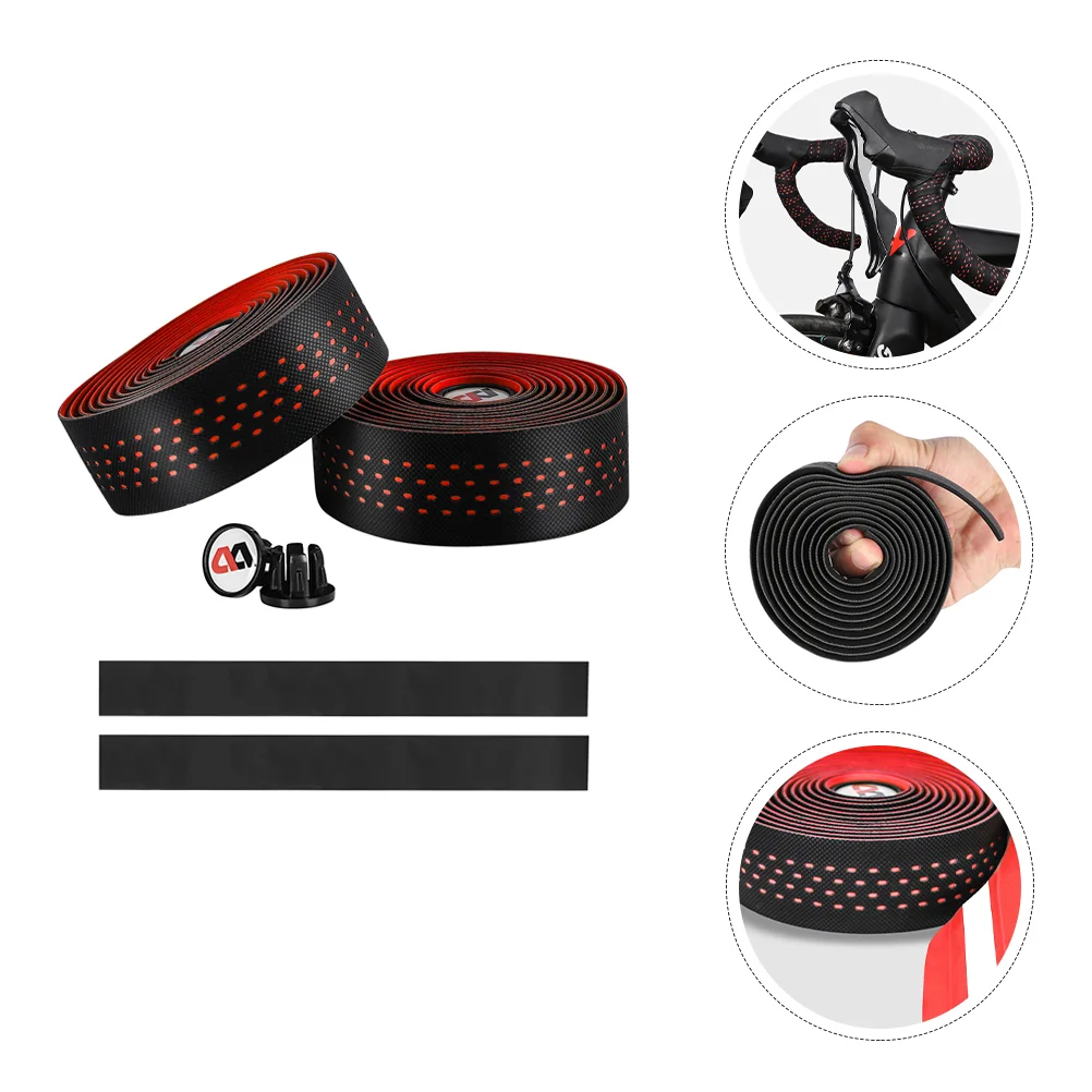 

1 Set Bike Handlebar Tapes Anti PU Novel Fine Non-slip Grips Cover Handlebar Wraps Bike Accessories