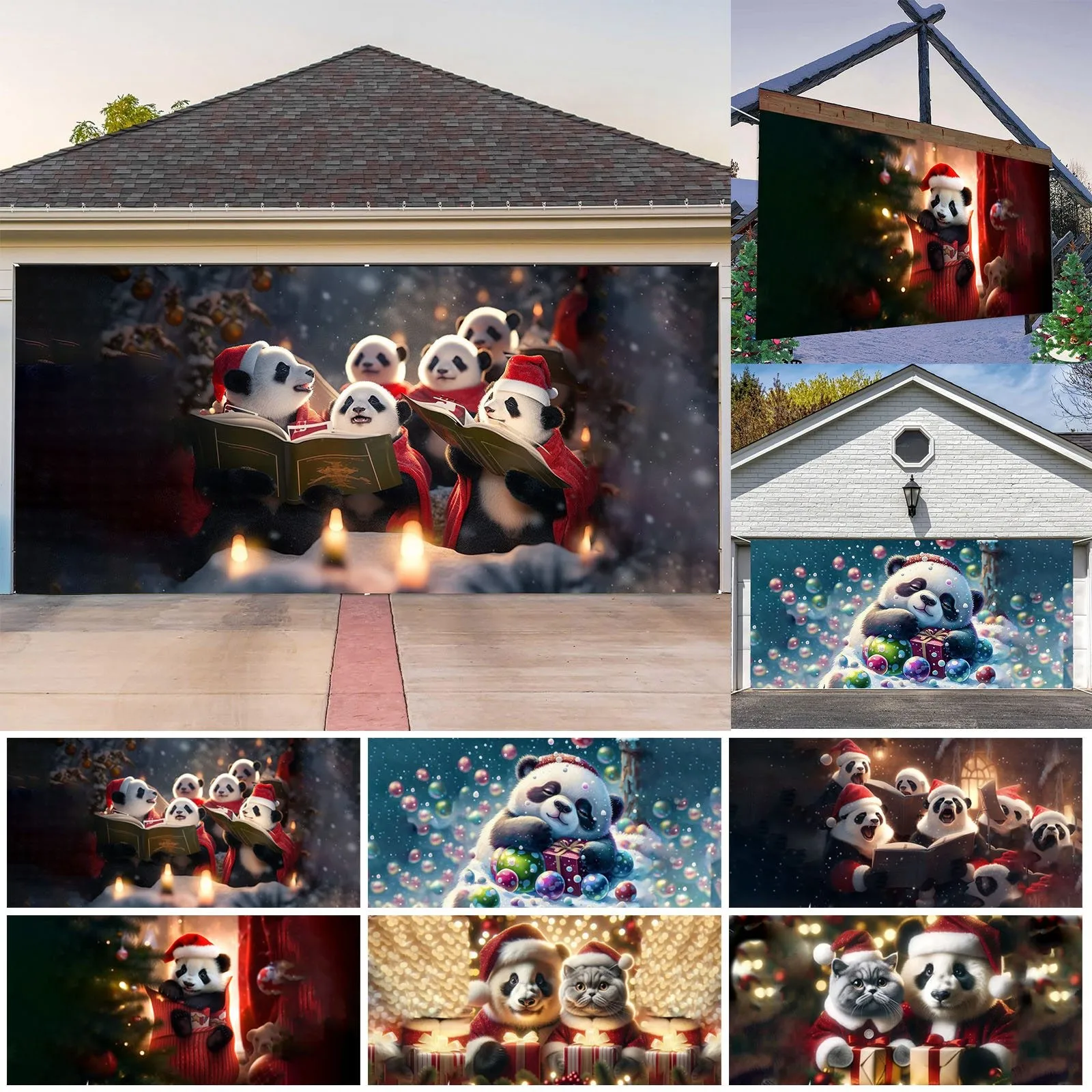 

Graduation Party Decorations 2022 480X210CM Christmas Garage Door Decoration Merry Christmas Garage Door Banner Cover Large