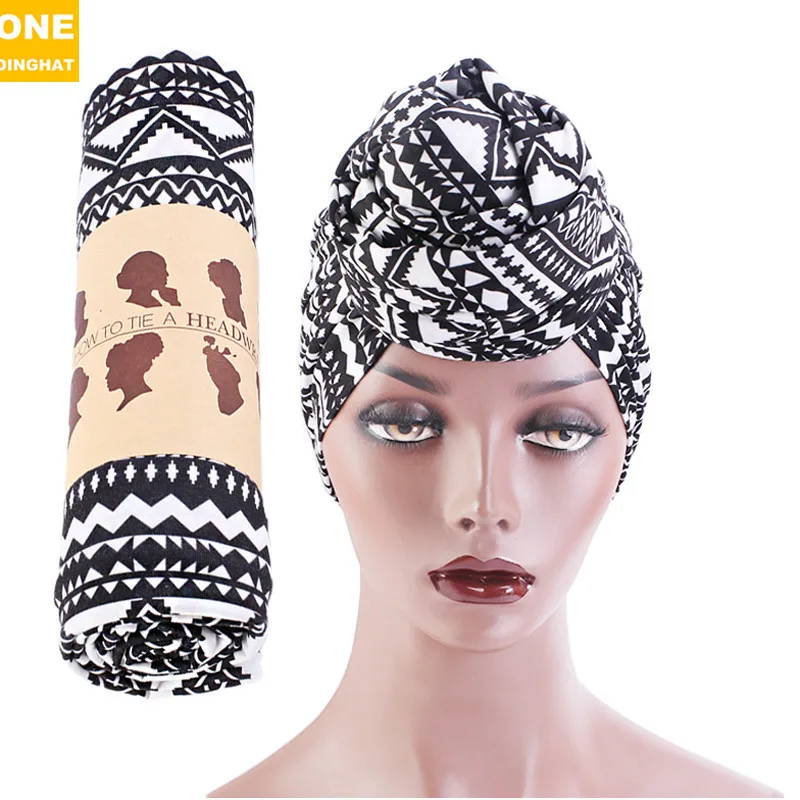 

African Print Tam-O'-Shanter Cotton Bag Headscarf Wrap Scarf Hat Supply WJ-27