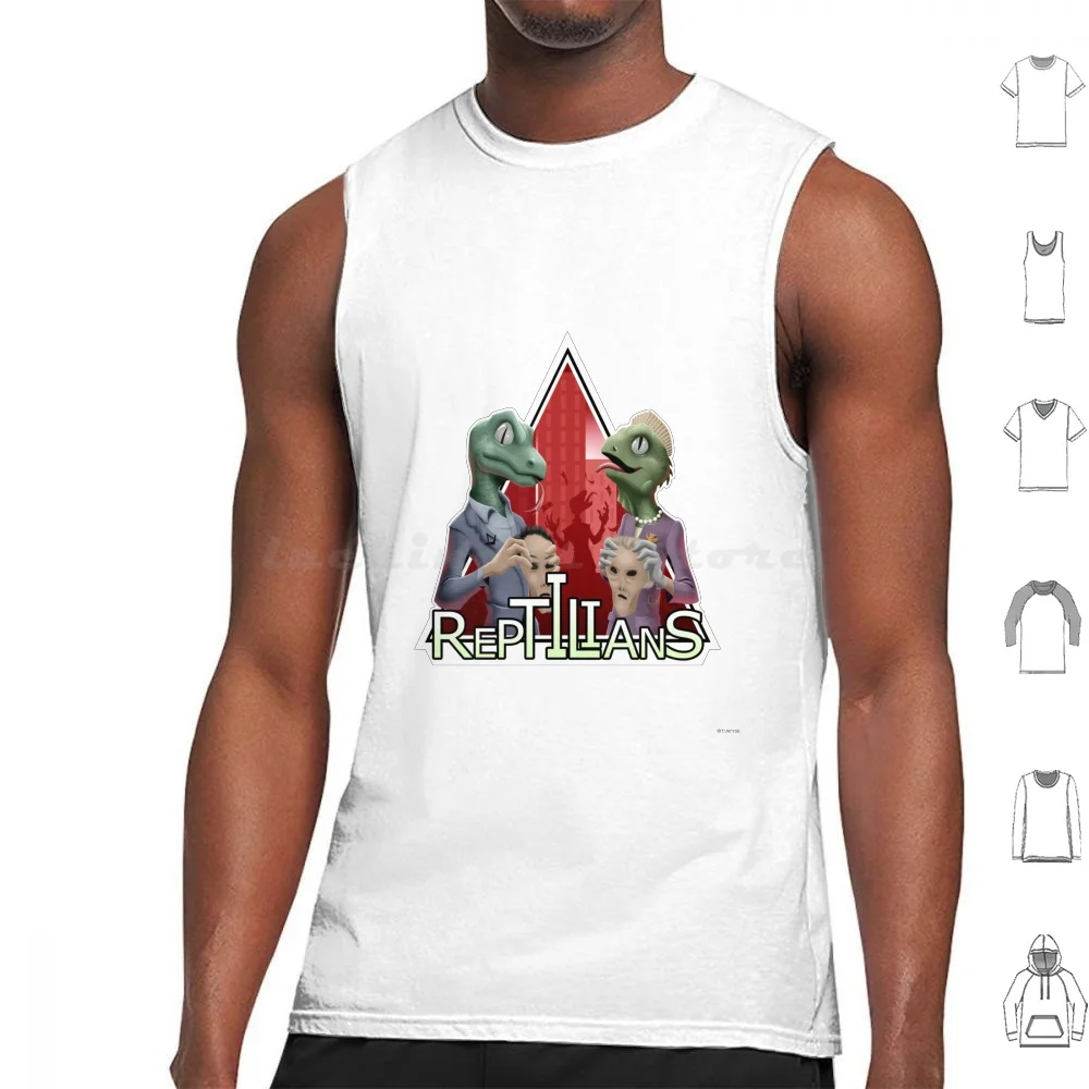 

Reptilians Tank Tops Vest Sleeveless Reptilian Ufo Lizard Disguise Shapeshifter Crown Suit Et E T Extraterrestial