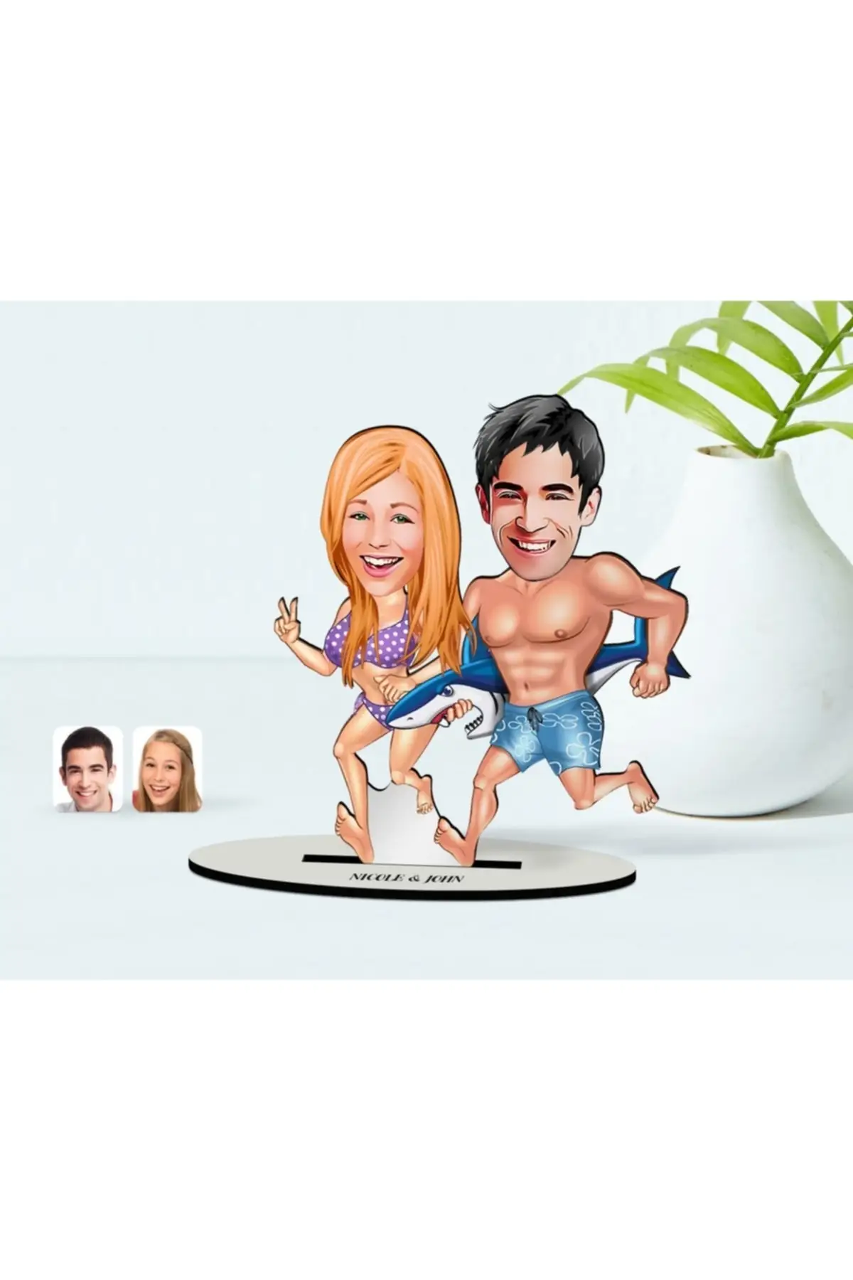 

Gift Personalized Male ATV Rider Cartoon Wooden Trinket Model-1