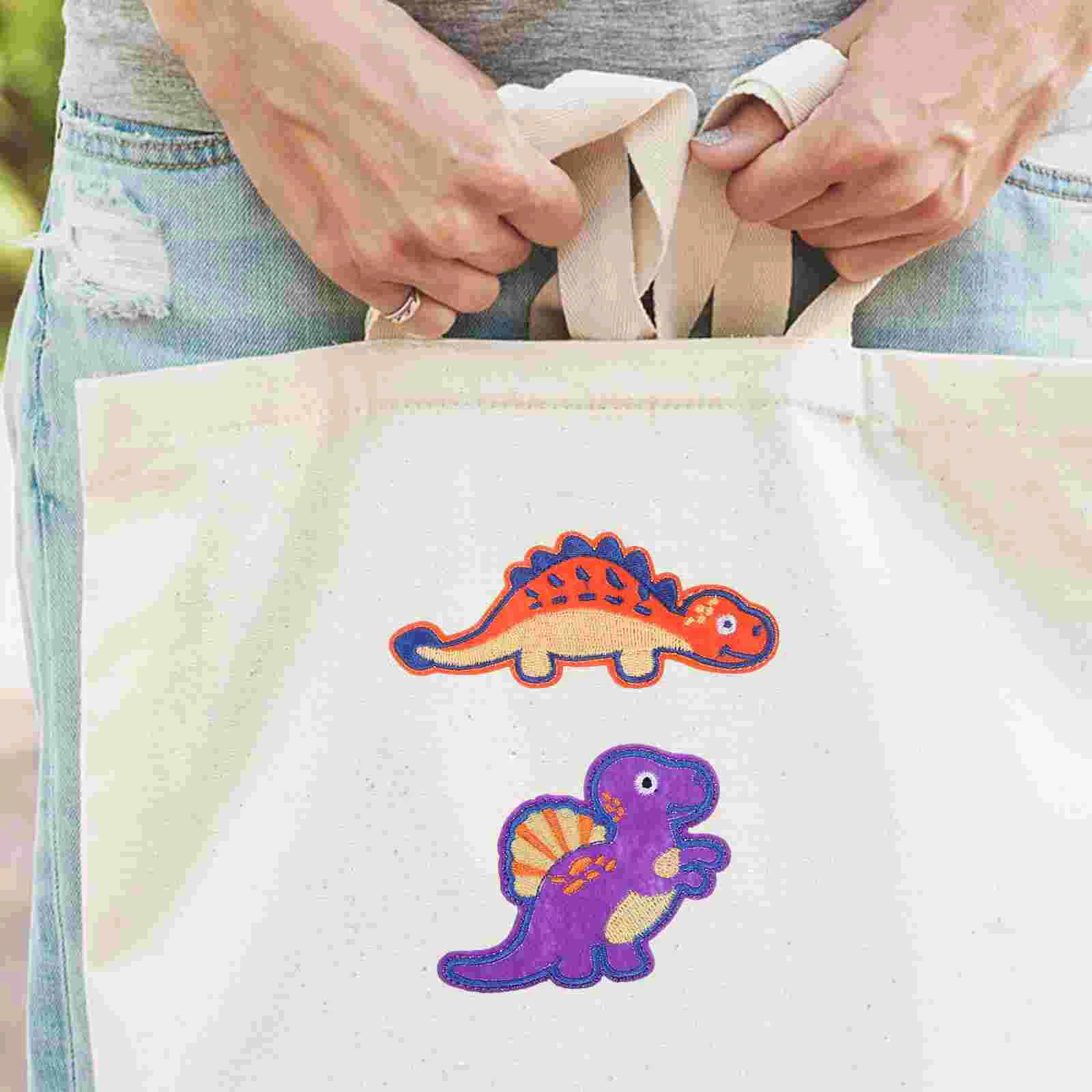 Нашивки в форме динозавра наклейки для одежды материалы ремонта вышивки джинсы