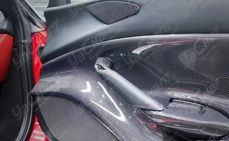 Внутренняя Панель Двери из углеродного волокна для стайлинга автомобиля