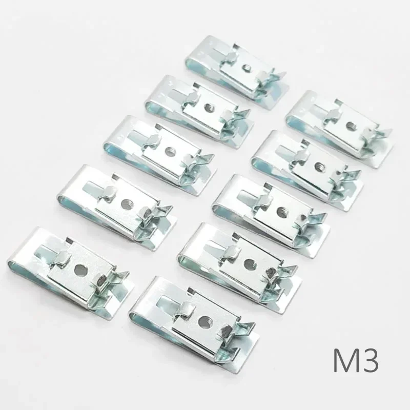 

Зажимные Гайки M3 M4 M5 M6, пружинные стальные вставные гайки U-типа, Зажимы 5 мм, 6 мм, 4 мм для лифта, слайдер, фиксированный номерной знак