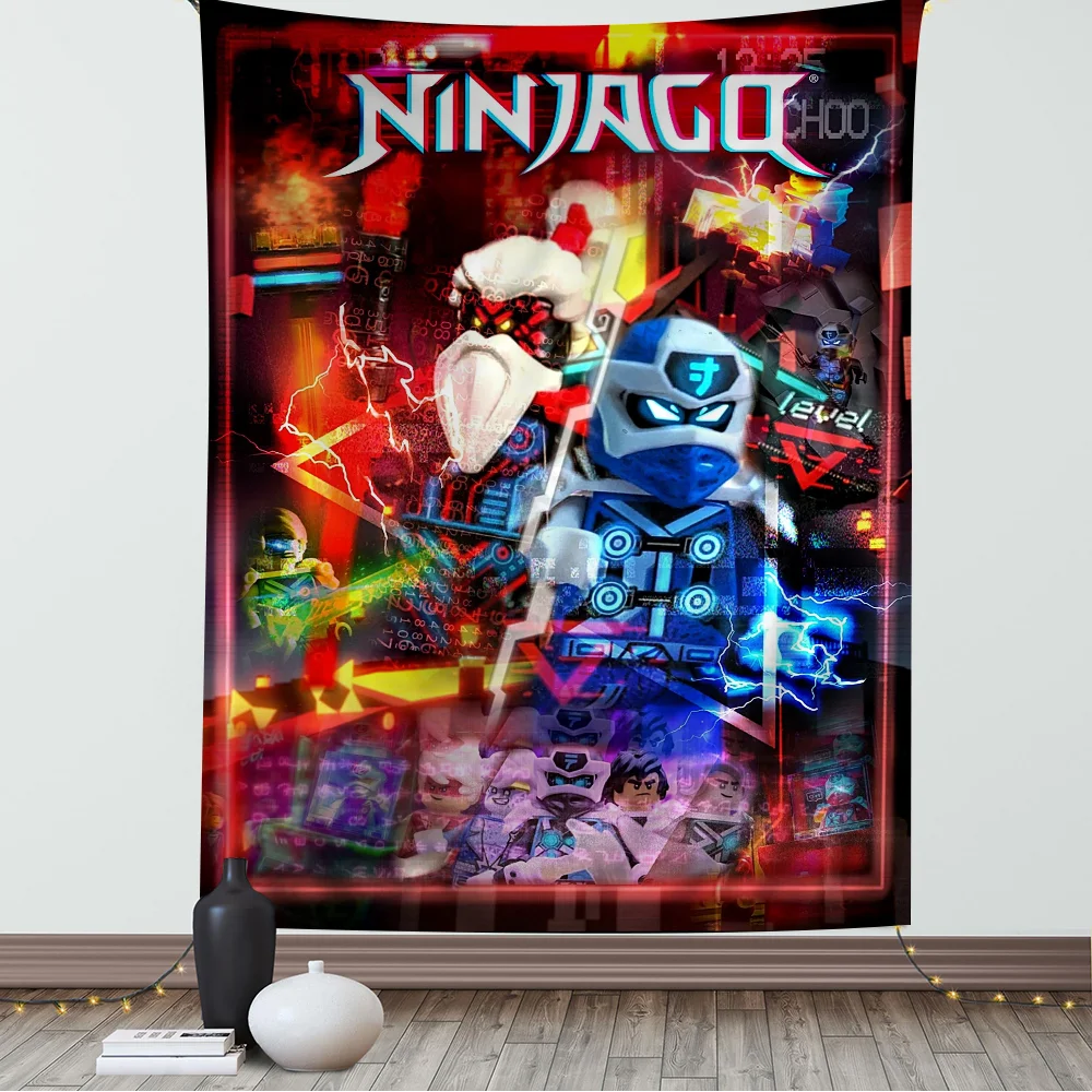 Крутой Гобелен L-LEGO С Героями Мультфильмов N-Ninjago Красочный Богемный Настенный