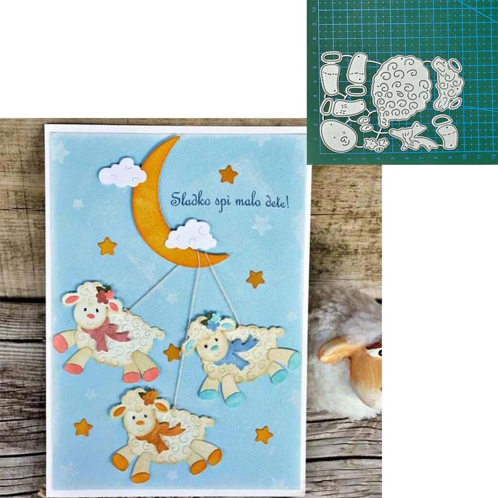 

New Sheep decoration DIY Craft Metal Cutting Die Scrapbook Embossed Paper Card Album Craft Blade Punch Stencil Dies