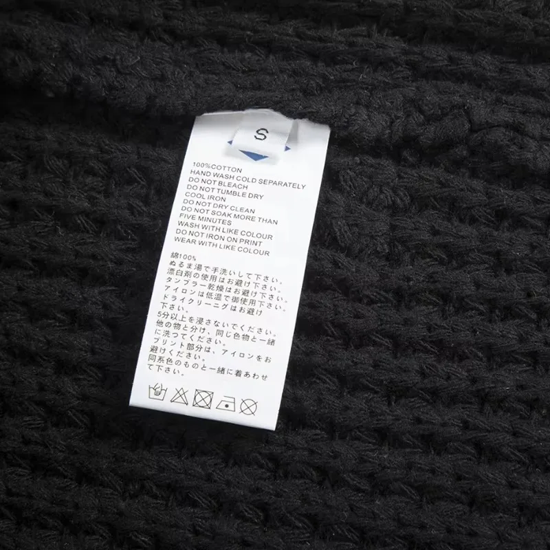 Зимний тяжелый японский однотонный простой пуловер Madness модный мужской и женский