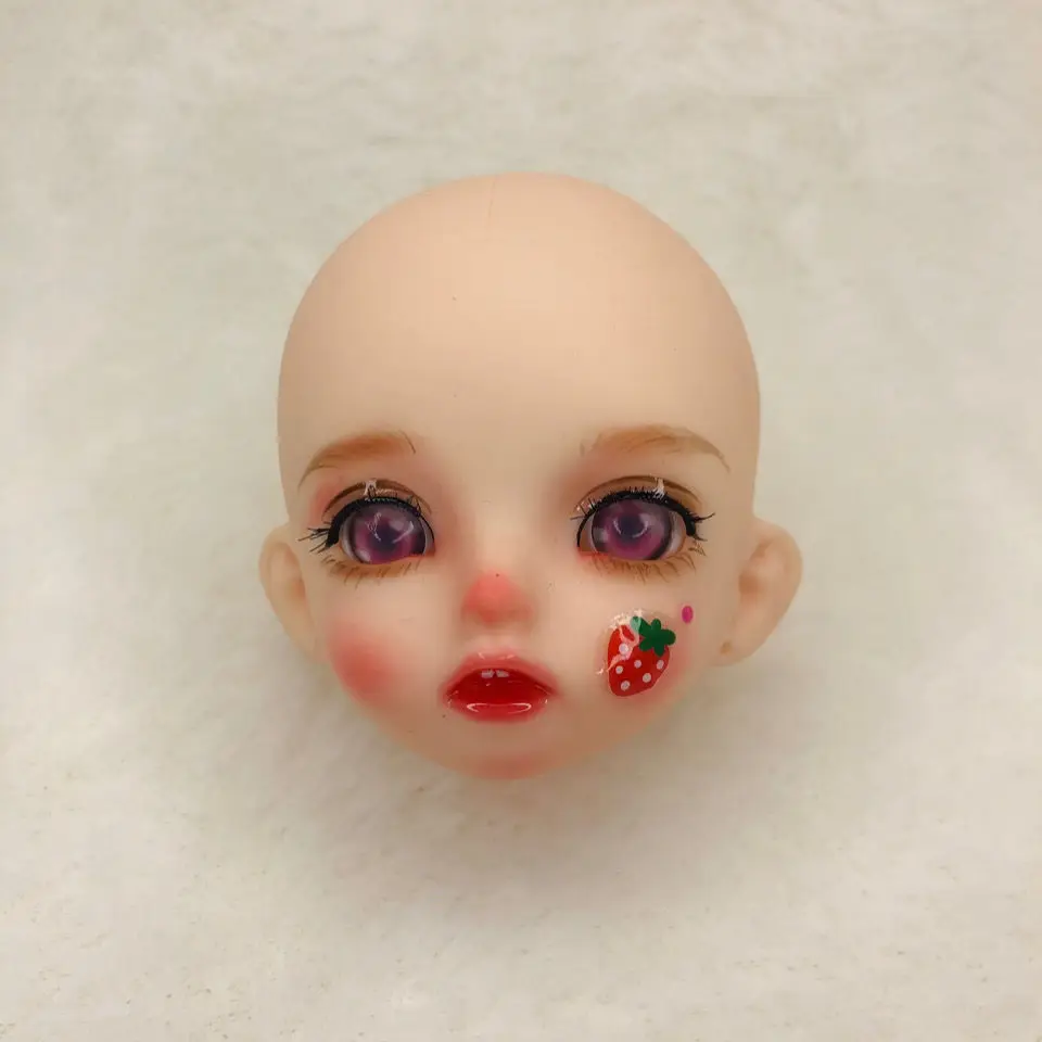 

New 1/6 Bjd Makeup Doll Head 30cm Fat Body Accessories Hand-painted Makeup Diy for Girl Toy Fashion Dress Up Birthday Gift