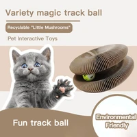 pet cat scratching board corrugated sound bell ball new toy turntable kitty interactive products string wheel accessories